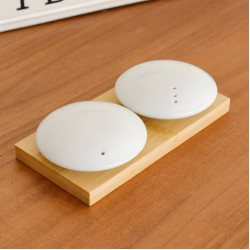 Porcelain Salt Shaker Set - 2 Pcs